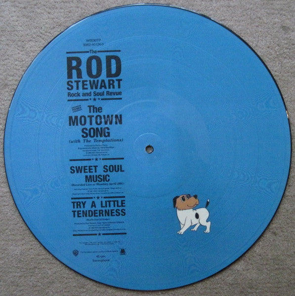 The Rod Stewart Rock And Soul Revue*  With The Temptations : The Motown Song (12", Single, Pic, Sin)