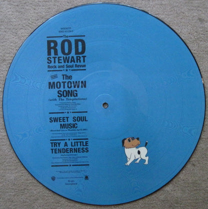 The Rod Stewart Rock And Soul Revue*  With The Temptations : The Motown Song (12", Single, Pic, Sin)