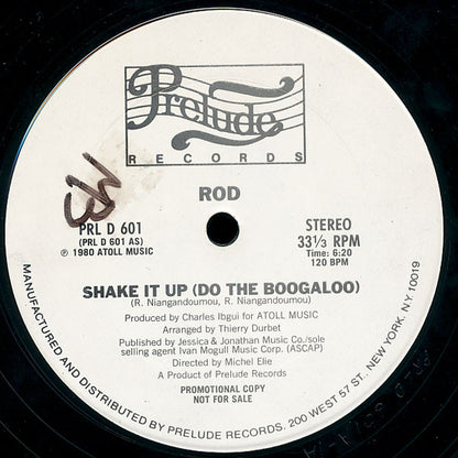 Rod : Shake It Up (Do The Boogaloo) (12", Promo)