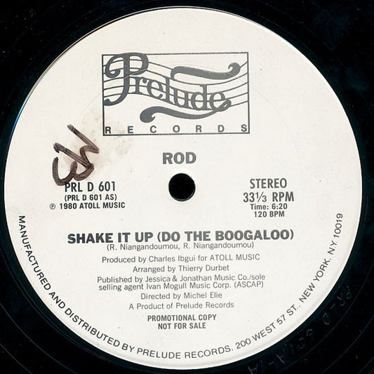 Rod : Shake It Up (Do The Boogaloo) (12", Promo)