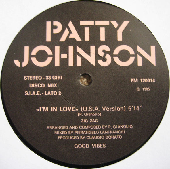 Patty Johnson : I'm In Love (12")