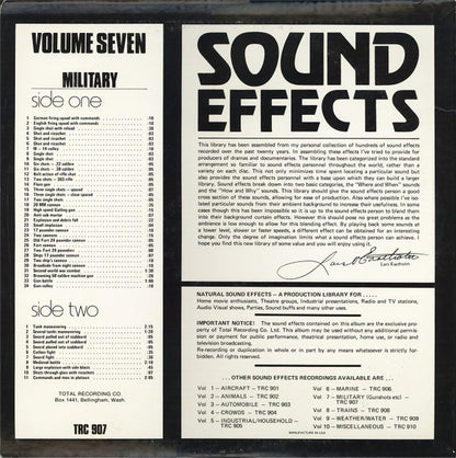 No Artist : Sound Effects Volume 7 – Military (LP, Album)