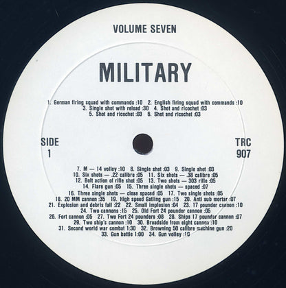 No Artist : Sound Effects Volume 7 – Military (LP, Album)