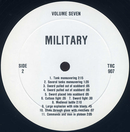 No Artist : Sound Effects Volume 7 – Military (LP, Album)