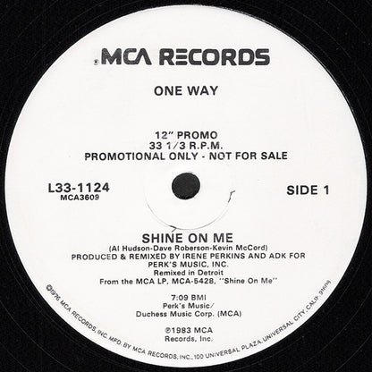 One Way : Shine On Me (12", Promo)
