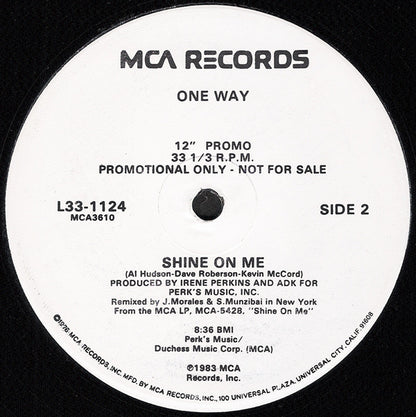 One Way : Shine On Me (12", Promo)