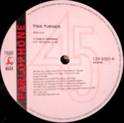 Tina* : Disco Inferno (12")