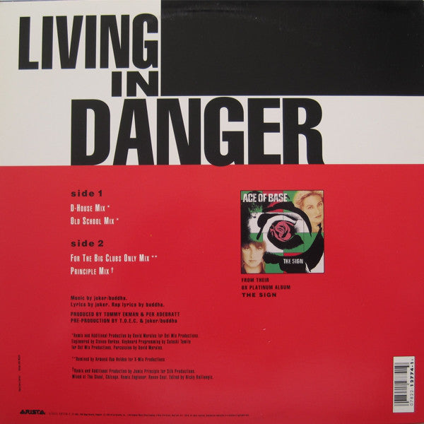 Ace Of Base : Living In Danger (12", Single)