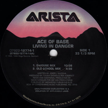 Ace Of Base : Living In Danger (12", Single)