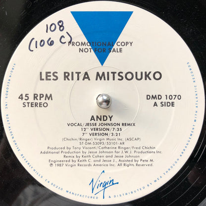 Les Rita Mitsouko : Andy (12", Promo, AR)