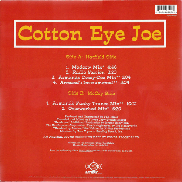 Rednex : Cotton Eye Joe (12", Single)