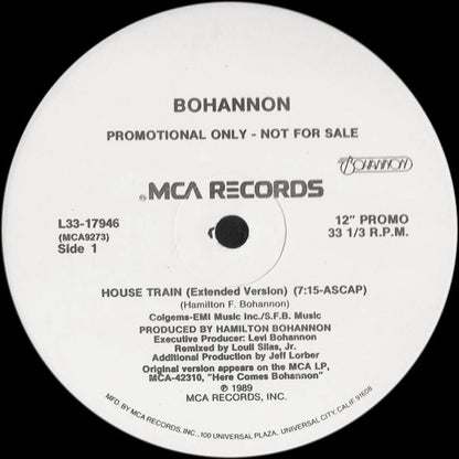 Bohannon* : House Train (12", Single, Promo)