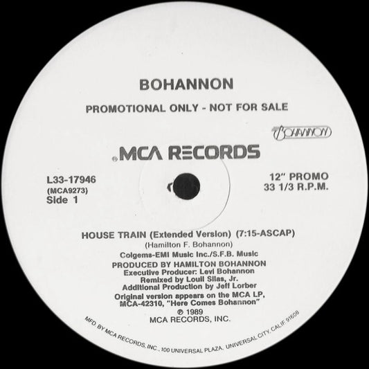 Bohannon* : House Train (12", Single, Promo)