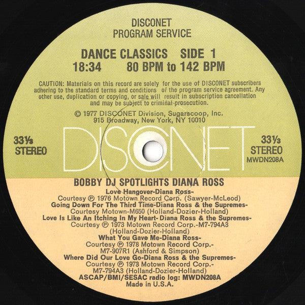 Various : Disconet Dance Classics: #1 (5x12", Comp, Ltd, P/Mixed + Box)