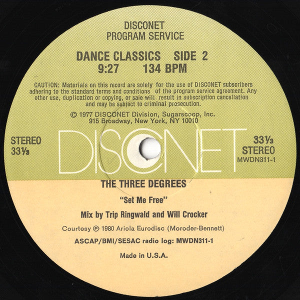 Various : Disconet Dance Classics: #1 (5x12", Comp, Ltd, P/Mixed + Box)