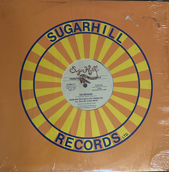 Grand Master Flash & The Furious Five* Feat.: Melle Mel & Duke Bootee : The Message (12", Promo)