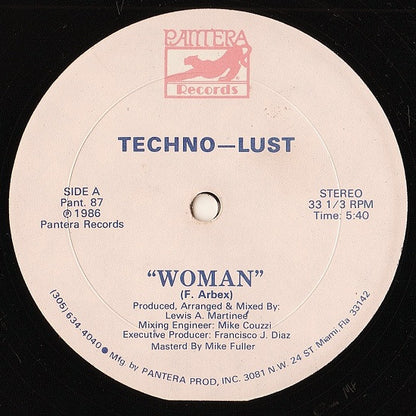 Techno-Lust* : Woman (12")