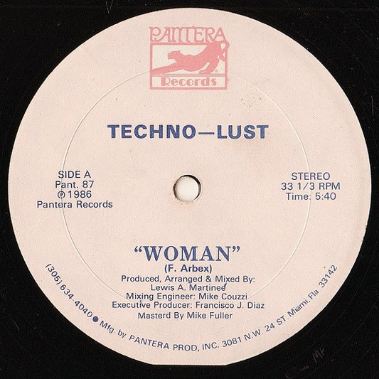 Techno-Lust* : Woman (12")