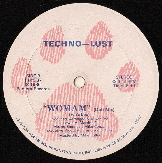 Techno-Lust* : Woman (12")