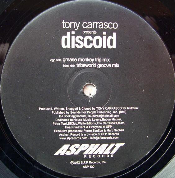 Tony Carrasco : Discoid (12")