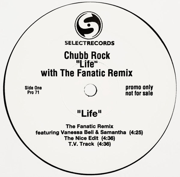 Chubb Rock : Life (12", Promo)