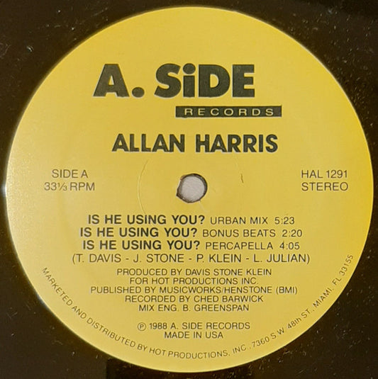 Allan Harris (5) : Is He Using You? (12")