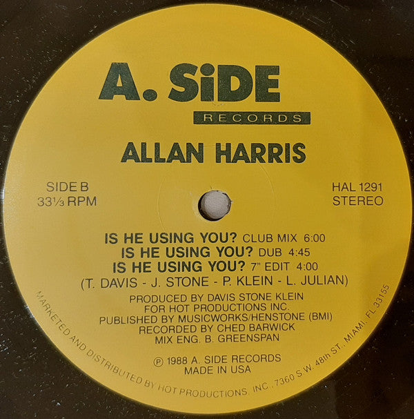 Allan Harris (5) : Is He Using You? (12")