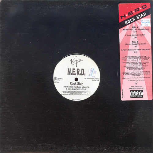 N*E*R*D : Rock Star (12", Promo)