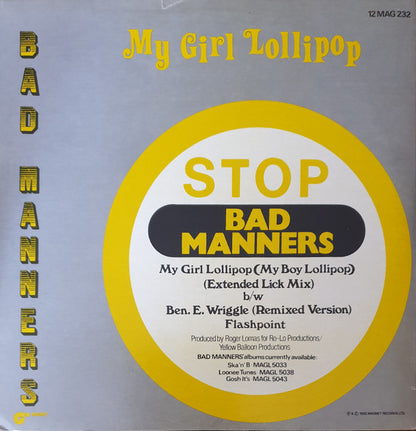 Bad Manners : My Girl Lollipop (12")