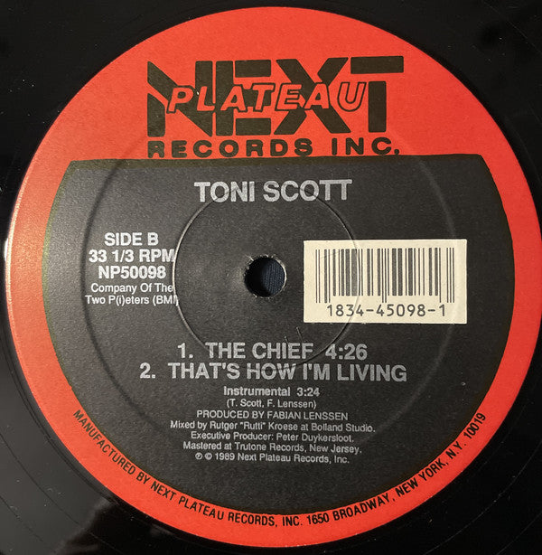 Tony Scott : That's How I'm Living (12")