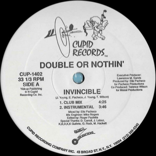 Double Or Nothin' : Invincible (12")