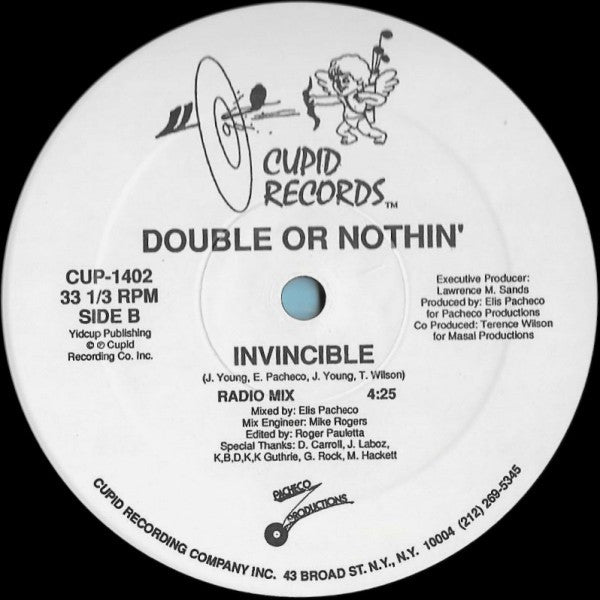 Double Or Nothin' : Invincible (12")