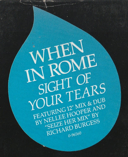 When In Rome : Sight Of Your Tears (12", Promo)