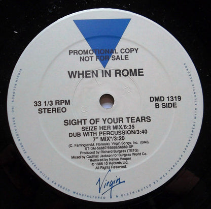 When In Rome : Sight Of Your Tears (12", Promo)