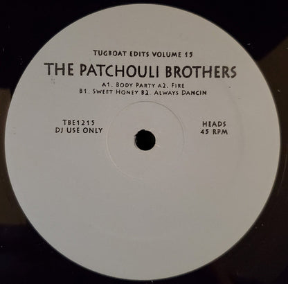 The Patchouli Brothers : Tugboat Edits Volume 15 (12", Ltd, Han)