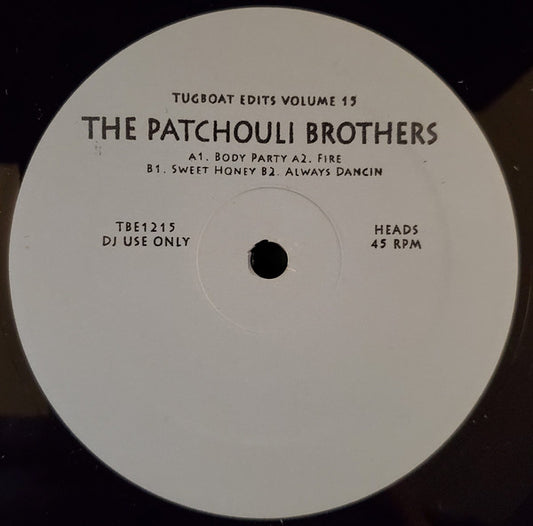 The Patchouli Brothers : Tugboat Edits Volume 15 (12", Ltd, Han)
