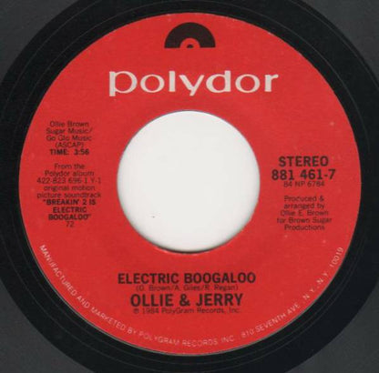 Ollie & Jerry* : Electric Boogaloo (7", Styrene, 72 )