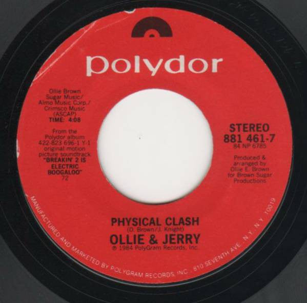 Ollie & Jerry* : Electric Boogaloo (7", Styrene, 72 )