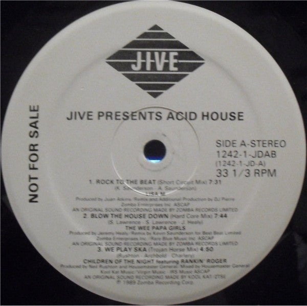 Various : Jive Presents Acid House (LP, Comp, Promo)