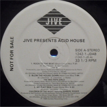 Various : Jive Presents Acid House (LP, Comp, Promo)