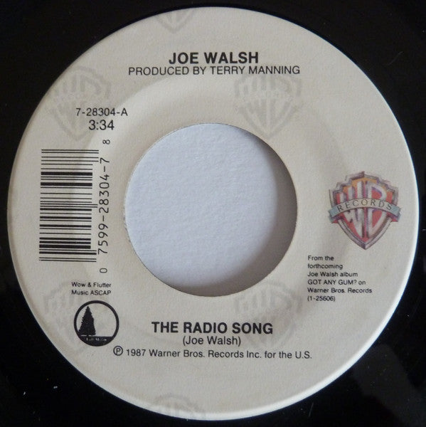 Joe Walsh : The Radio Song (7")