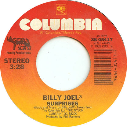 Billy Joel : You're Only Human (Second Wind) (7", Single, Styrene, Pit)