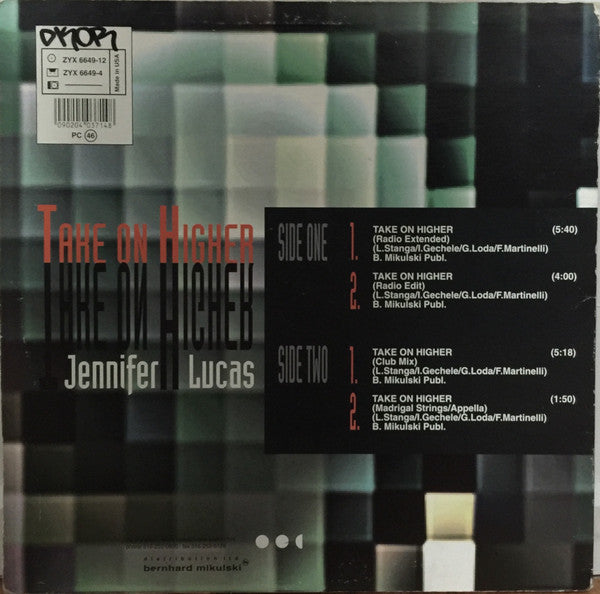 Jennifer Lucas : Take On Higher (12")