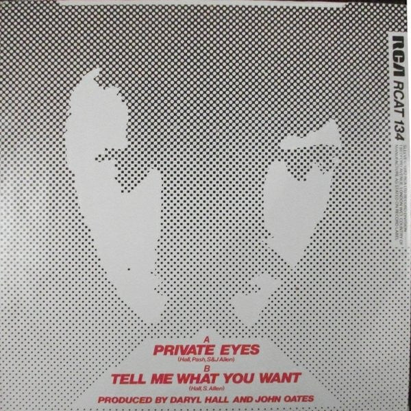 Daryl Hall John Oates* : Private Eyes (12", Single)
