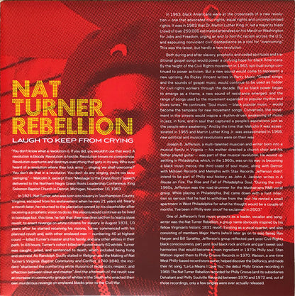 Nat Turner Rebellion : Laugh To Keep From Crying (LP, Album, RSD, Comp, Ltd, RE, Red)