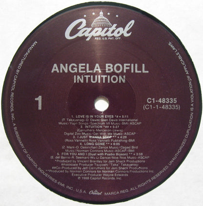 Angela Bofill : Intuition (LP, Album)