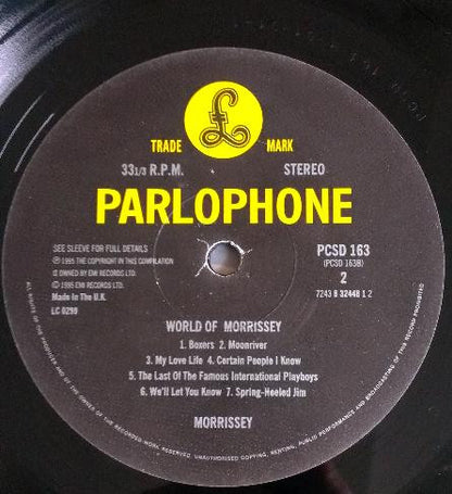 Morrissey : World Of Morrissey (LP, Comp)