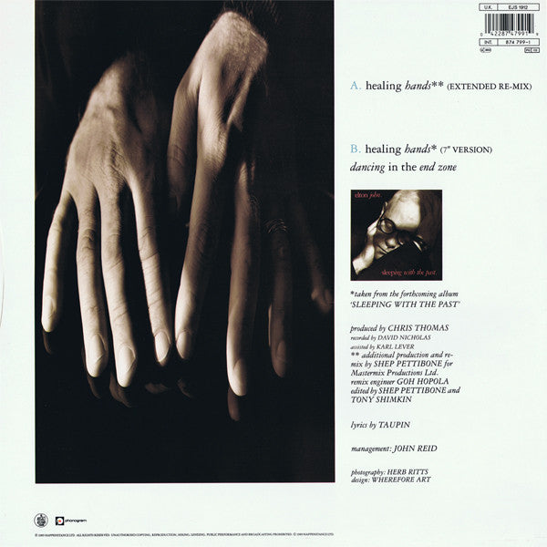 Elton John : Healing Hands (12", Single)