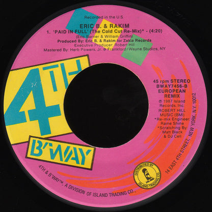 Eric B. & Rakim : Move The Crowd (7")