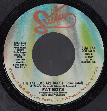 Fat Boys : The Fat Boys Are Back (7", Single, Styrene)